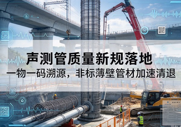 双鸭山声测管质量新规落地，一物一码溯源，非标薄壁管材加速清退