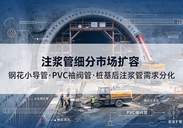 双鸭山注浆管细分市场扩容，隧道钢花小导管、PVC 袖阀管、桩基后注浆管需求分化